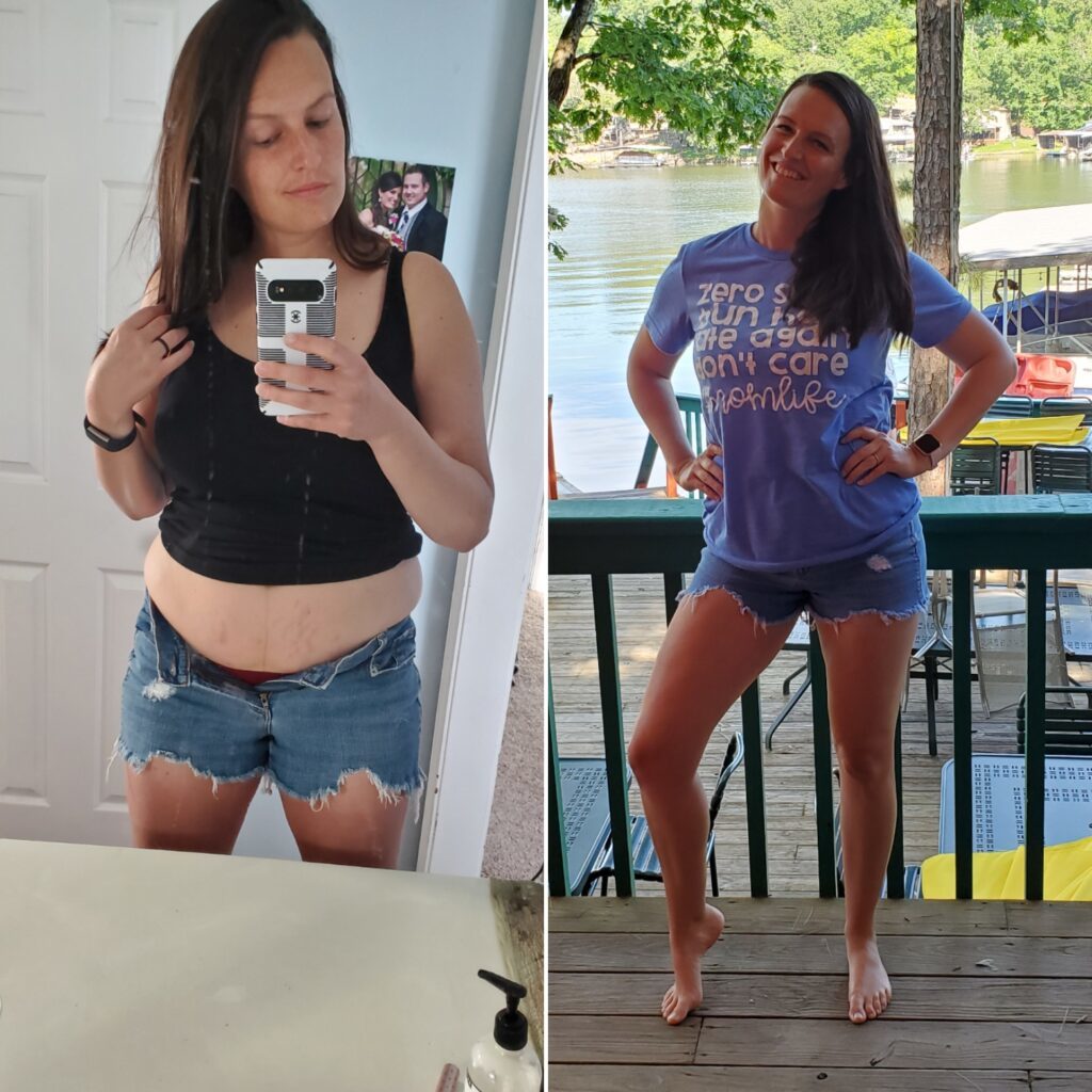 Before and after picture of Risley